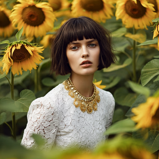 Woman In Garden